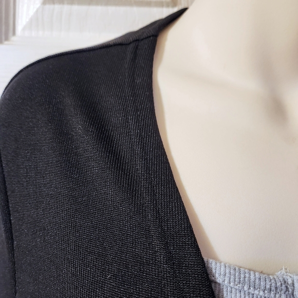 SHEIN BLACK LONGLINE CARDIGAN - Picture 4 of 7